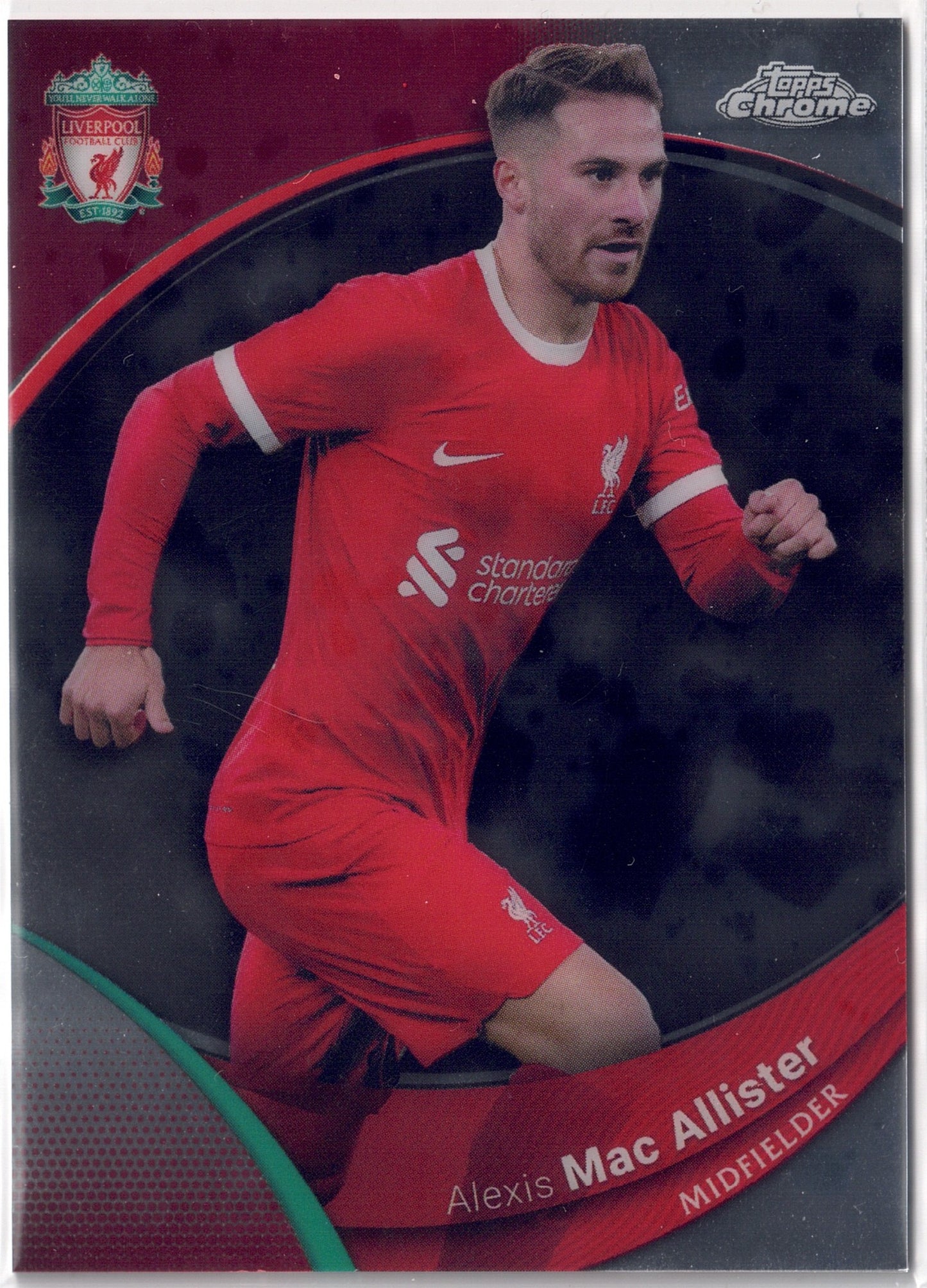 2023-24 Topps Chrome Liverpool FC #009 Alexis Mac Allister