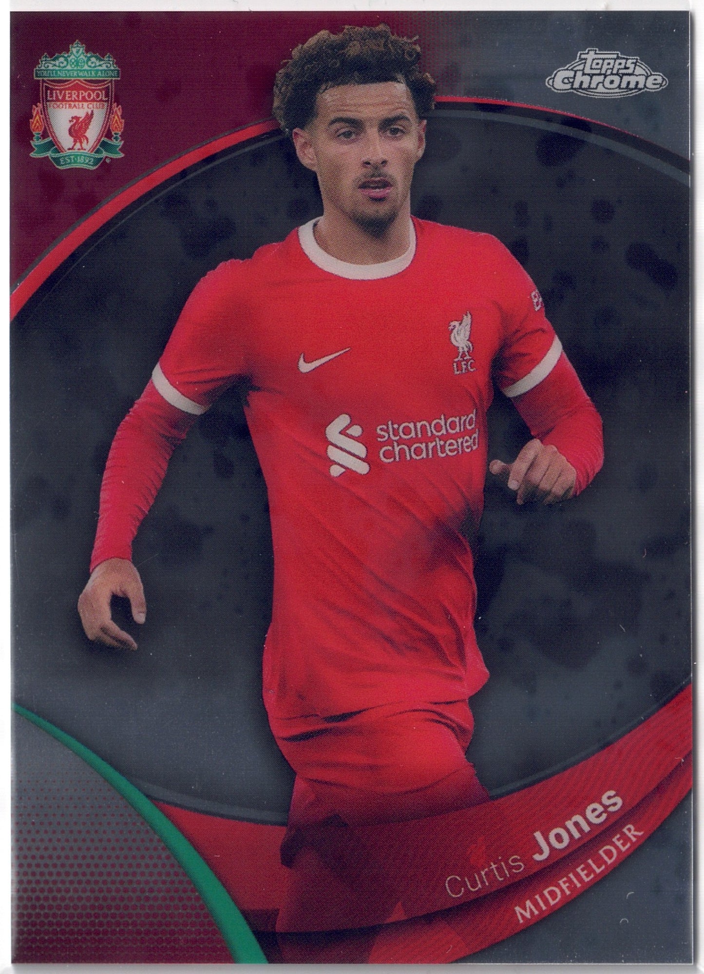 2023-24 Topps Chrome Liverpool FC #015 Curtis Jones