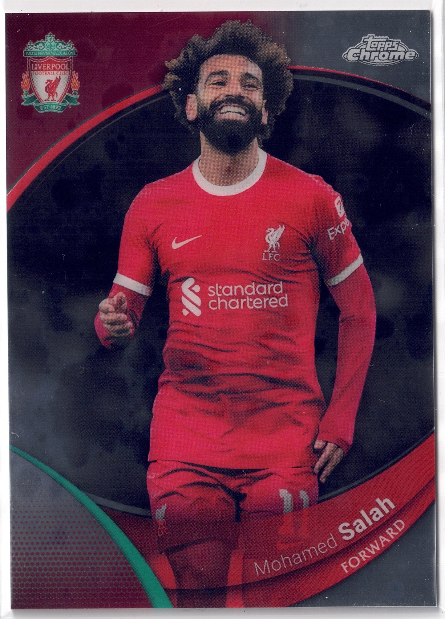 2023-24 Topps Chrome Liverpool FC #017 Mohamed Salah