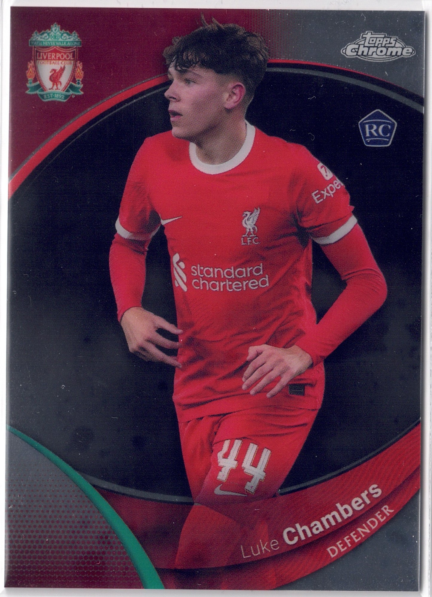 2023-24 Topps Chrome Liverpool FC #023 Luke Chambers RC