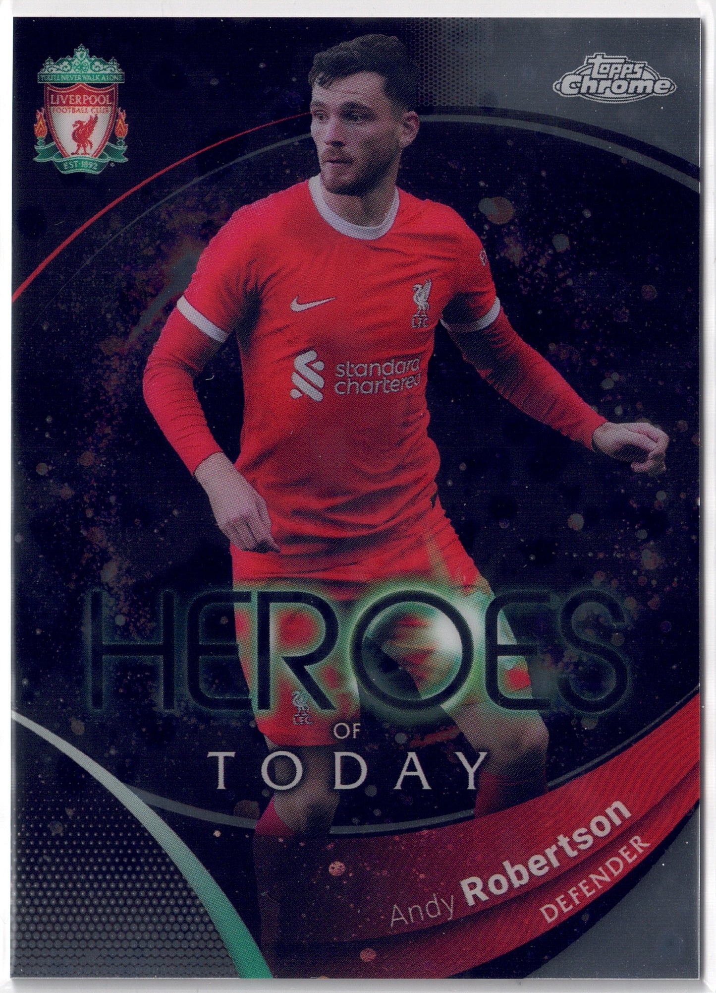 2023-24 Topps Chrome Liverpool FC #057 Andy Robertson