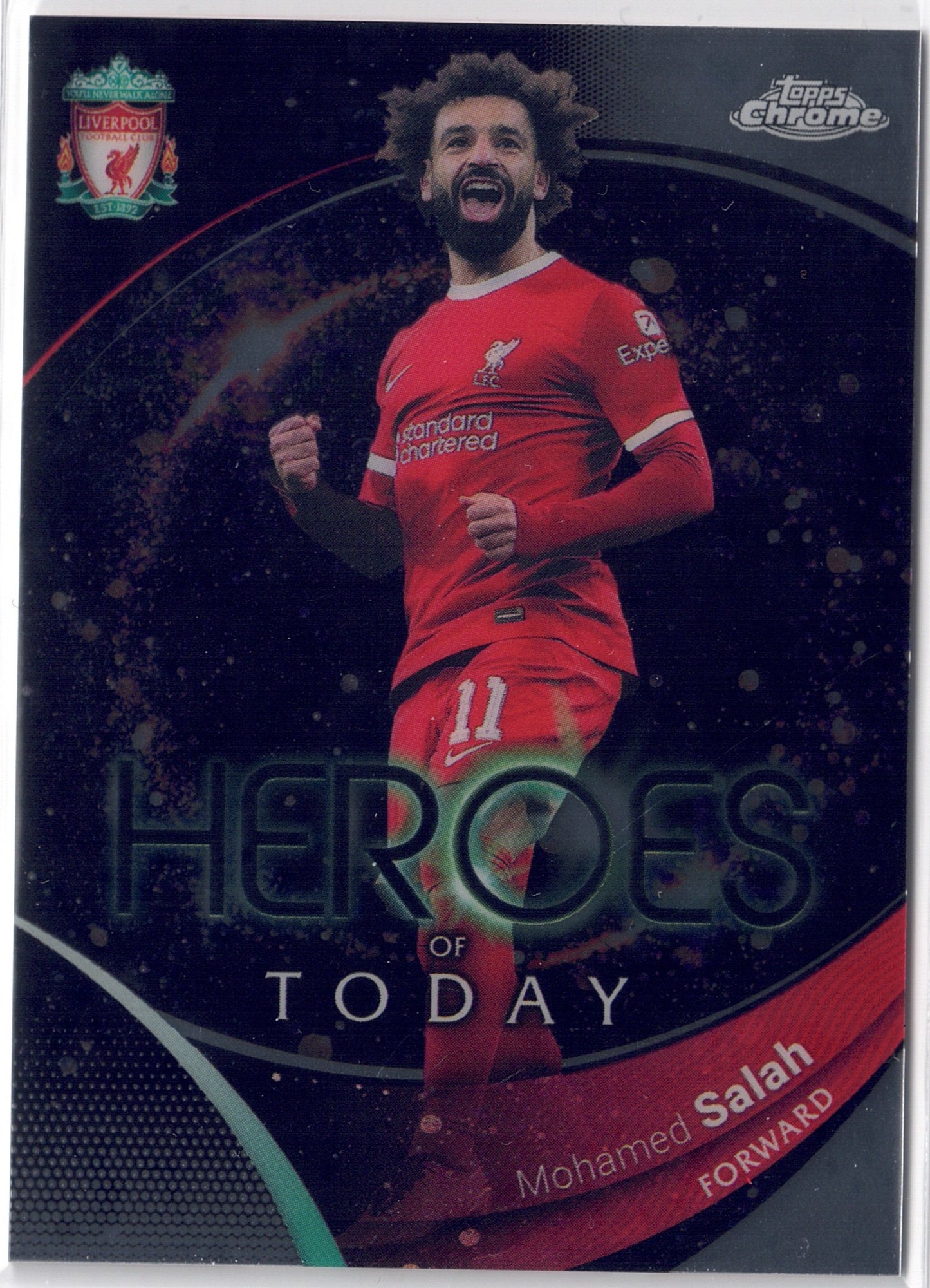 2023-24 Topps Chrome Liverpool FC #070 Mohamed Salah