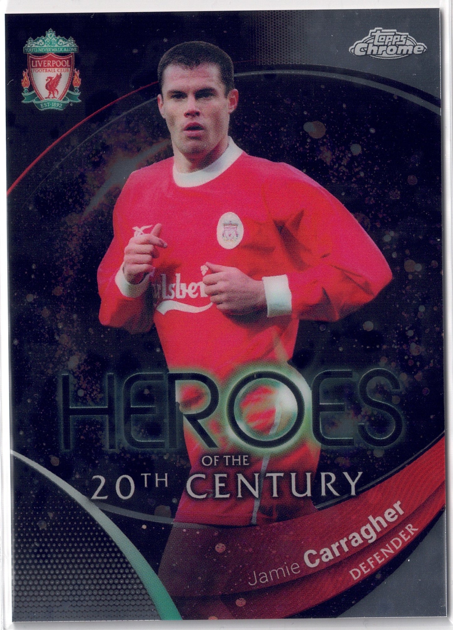 2023-24 Topps Chrome Liverpool FC #094 Jamie Carragher