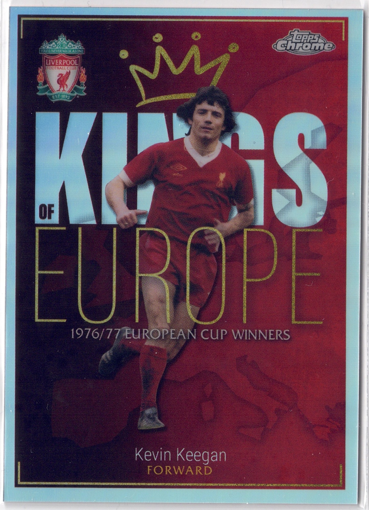 2023-24 Topps Chrome Liverpool FC #KE01 Kevin Keegan Kings of Europe