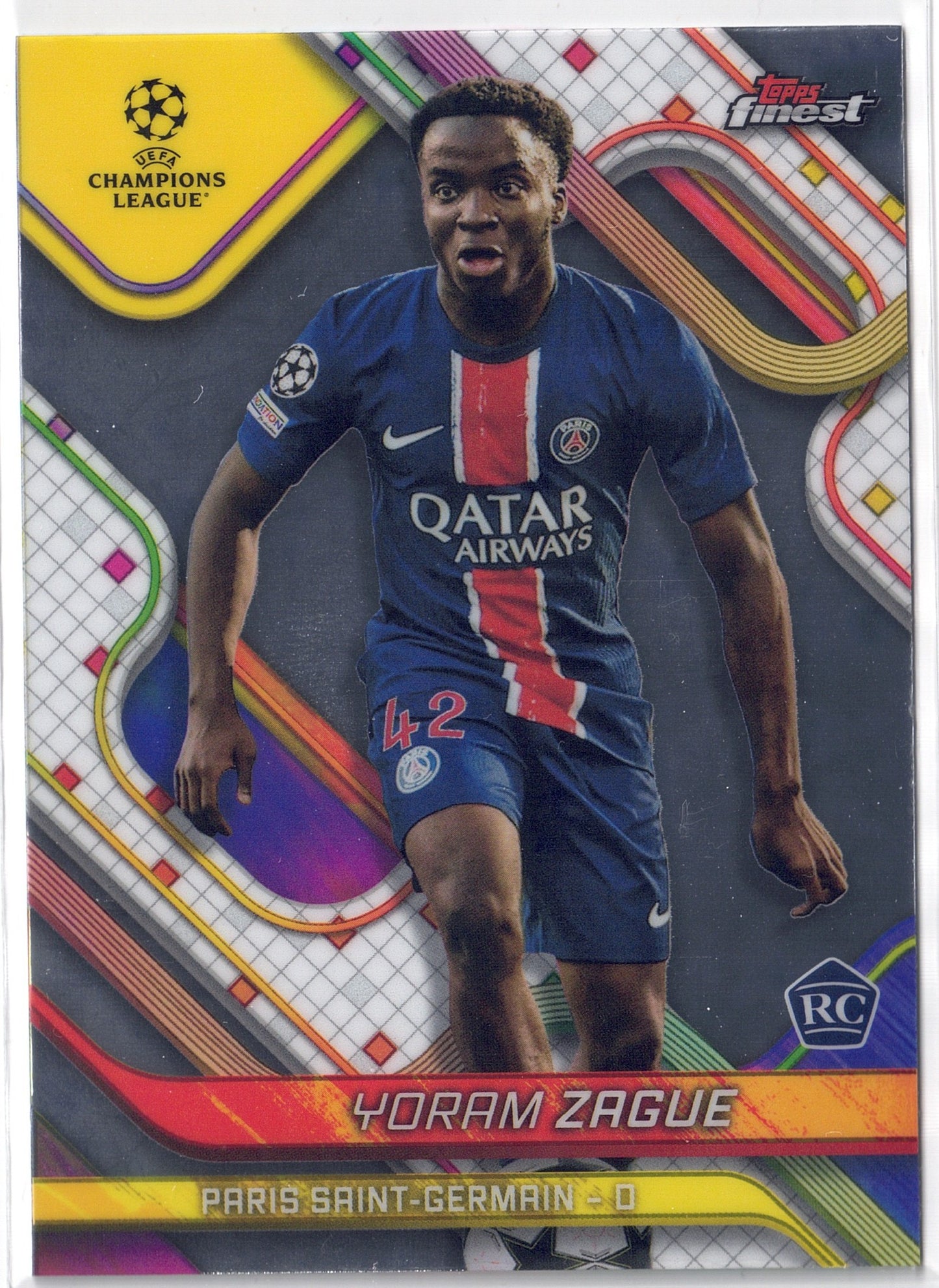 2024-25 Topps Finest #012 Yoram Zague RC