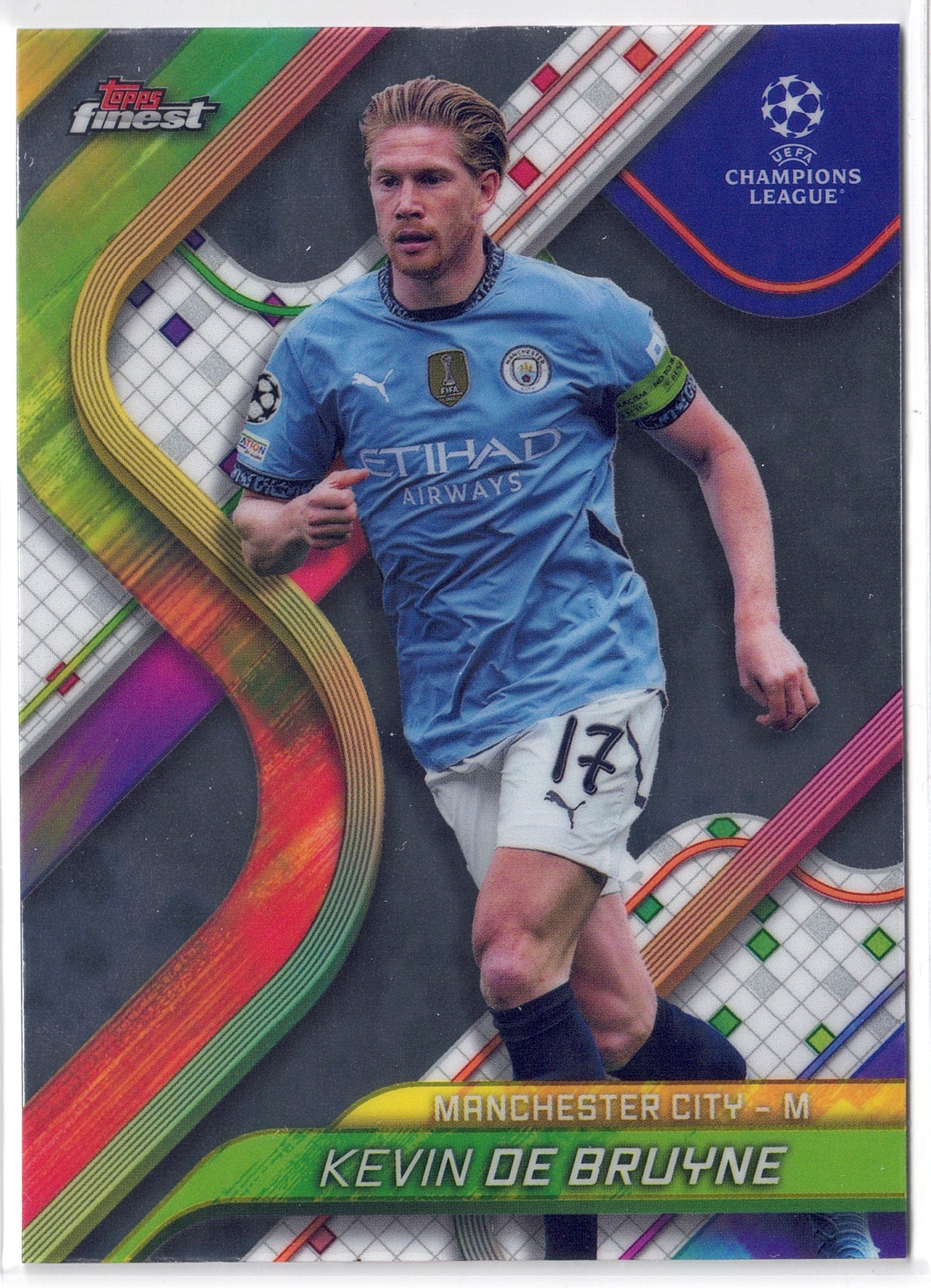 2024-25 Topps Finest #017 Kevin De Bruyne