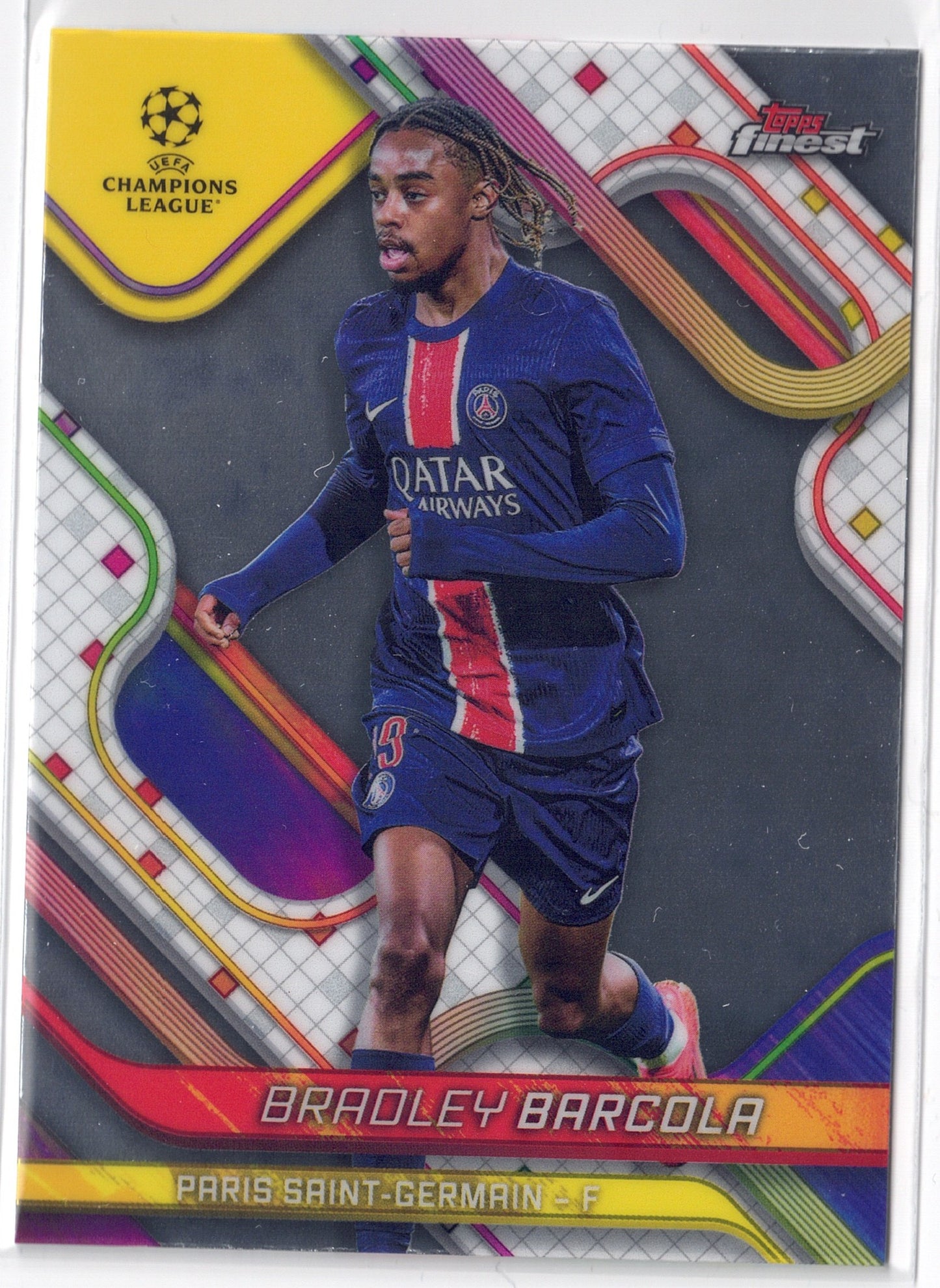 2024-25 Topps Finest #095 Bradley Barcola