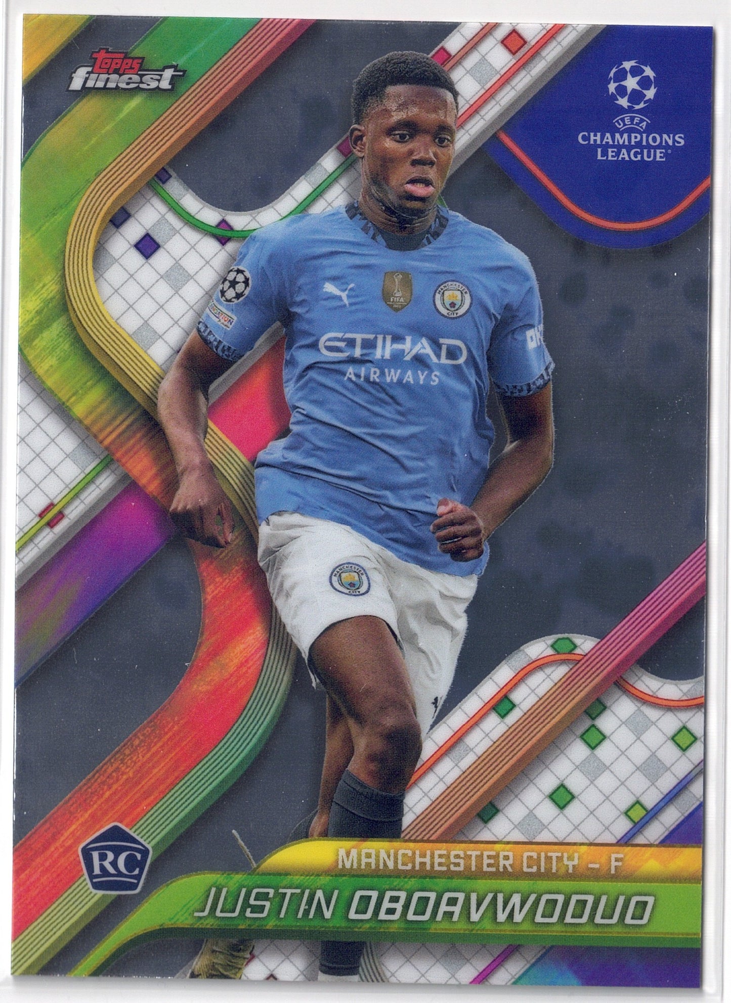 2024-25 Topps Finest #112 Justin Oboavwoduo RC