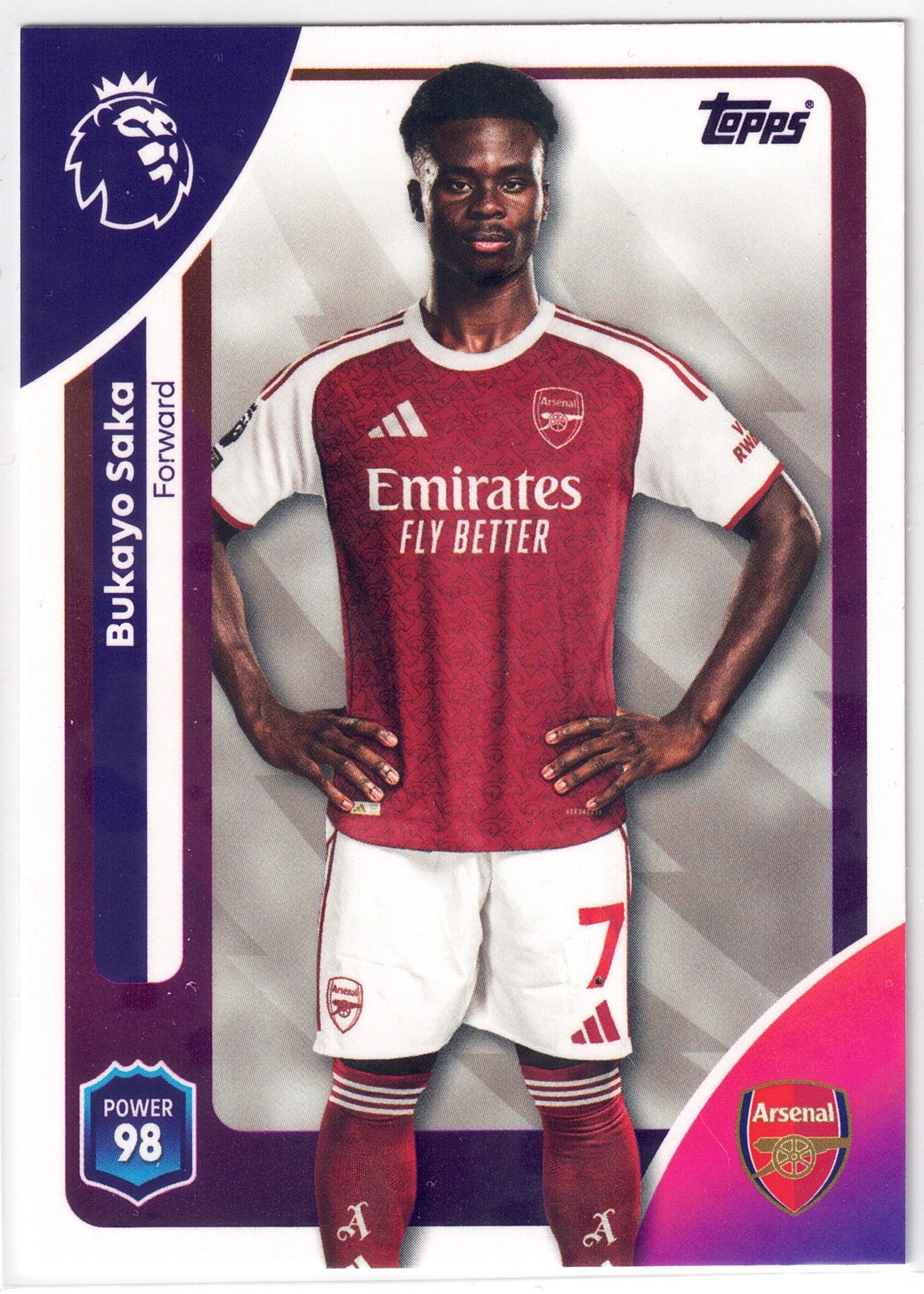 2025-26 Topps Premier League #012 Bukayo Saka