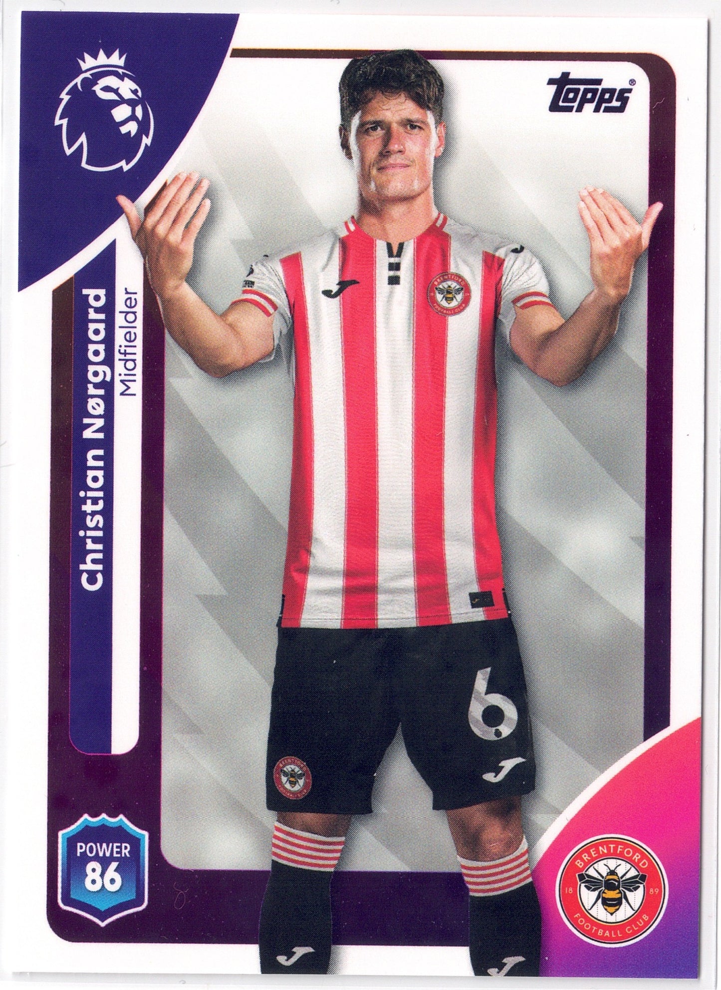 2025-26 Topps Premier League #060 Christian Nørgaard