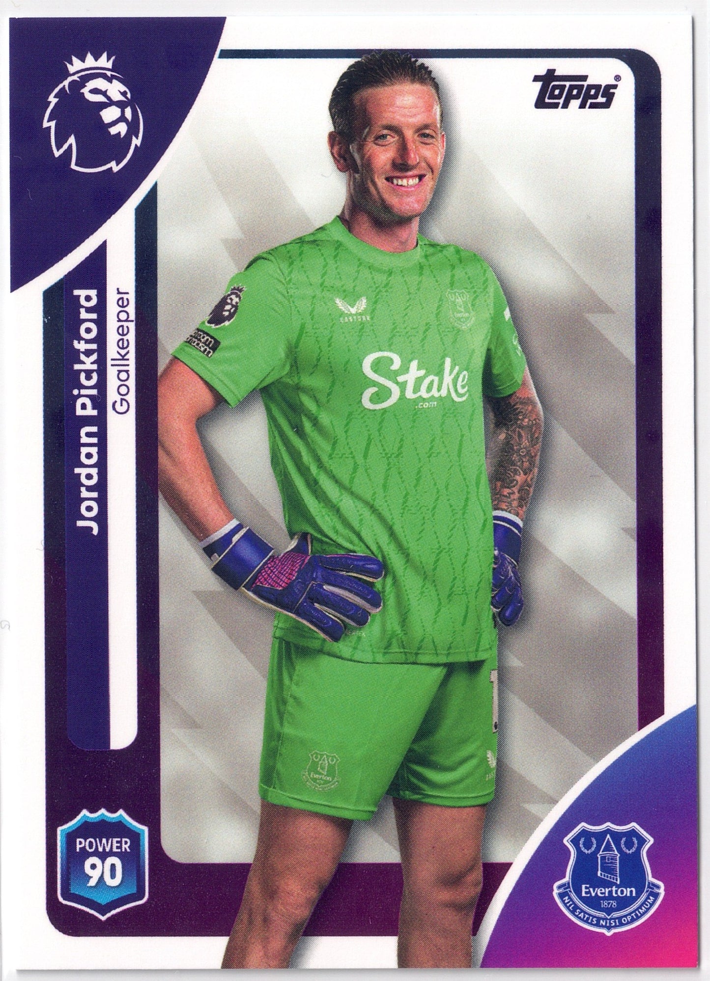 2025-26 Topps Premier League #128 Jordan Pickford