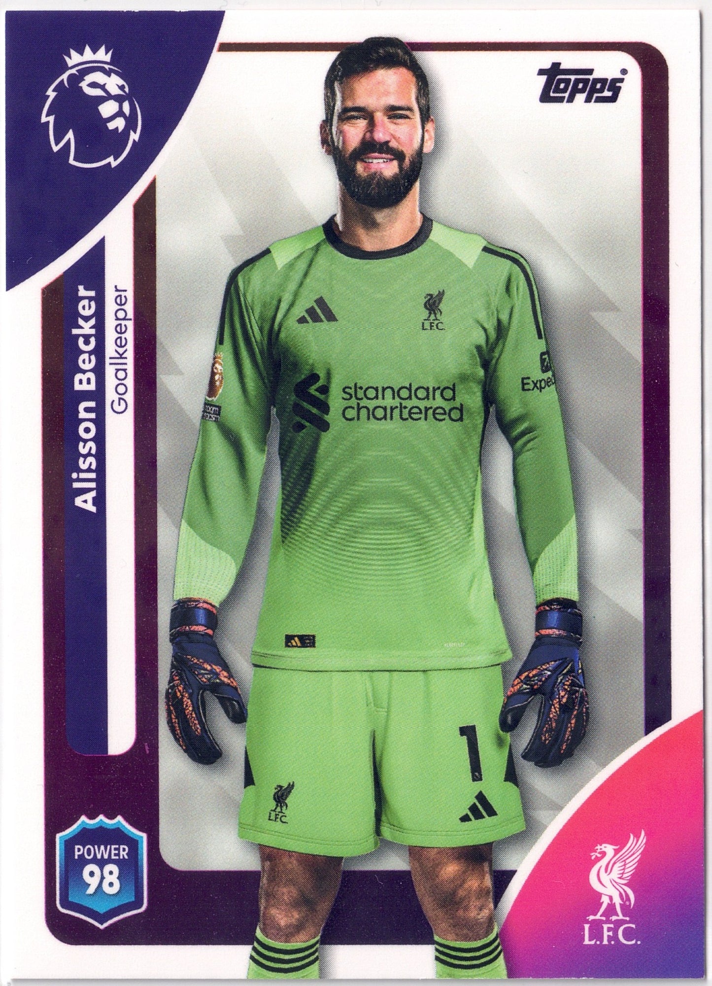 2025-26 Topps Premier League #164 Alisson Becker
