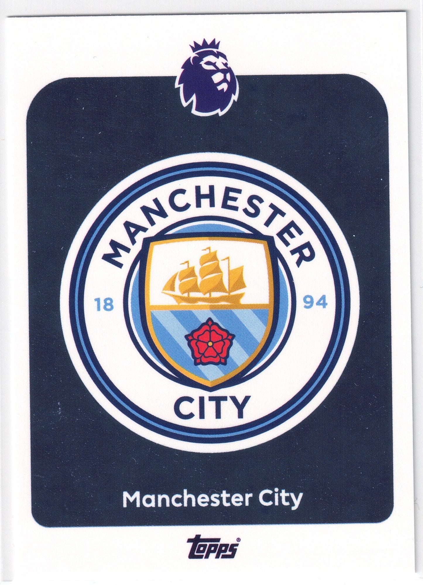 2025-26 Topps Premier League #181 Manchester City Logo