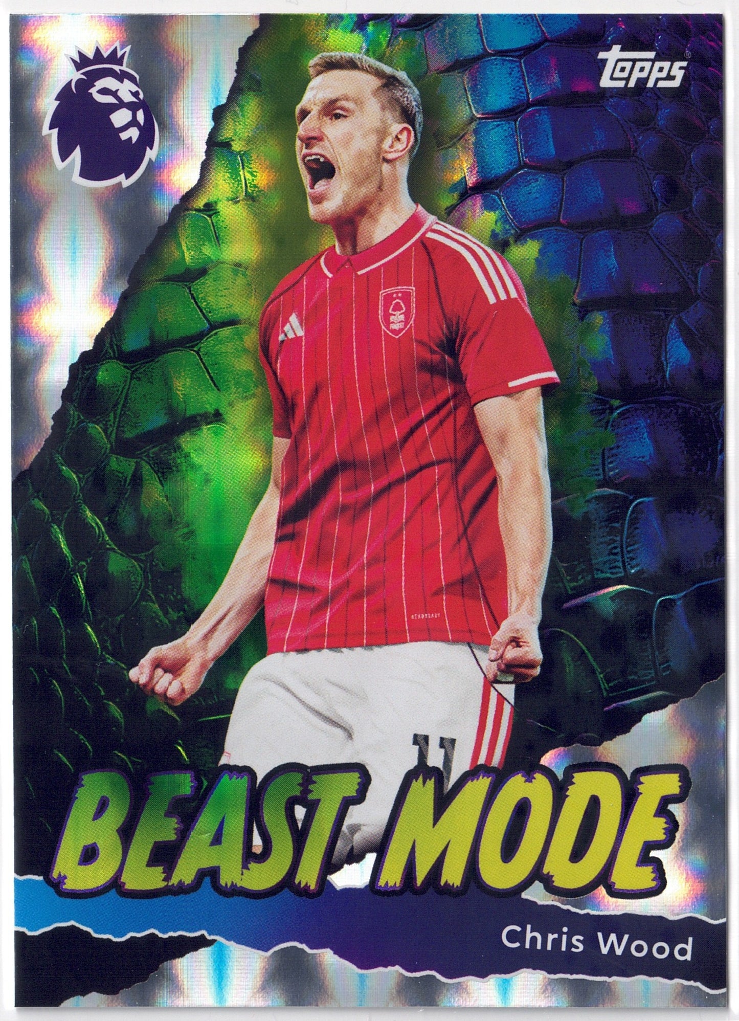 2025-26 Topps Premier League #434 Chris Wood Beast Mode