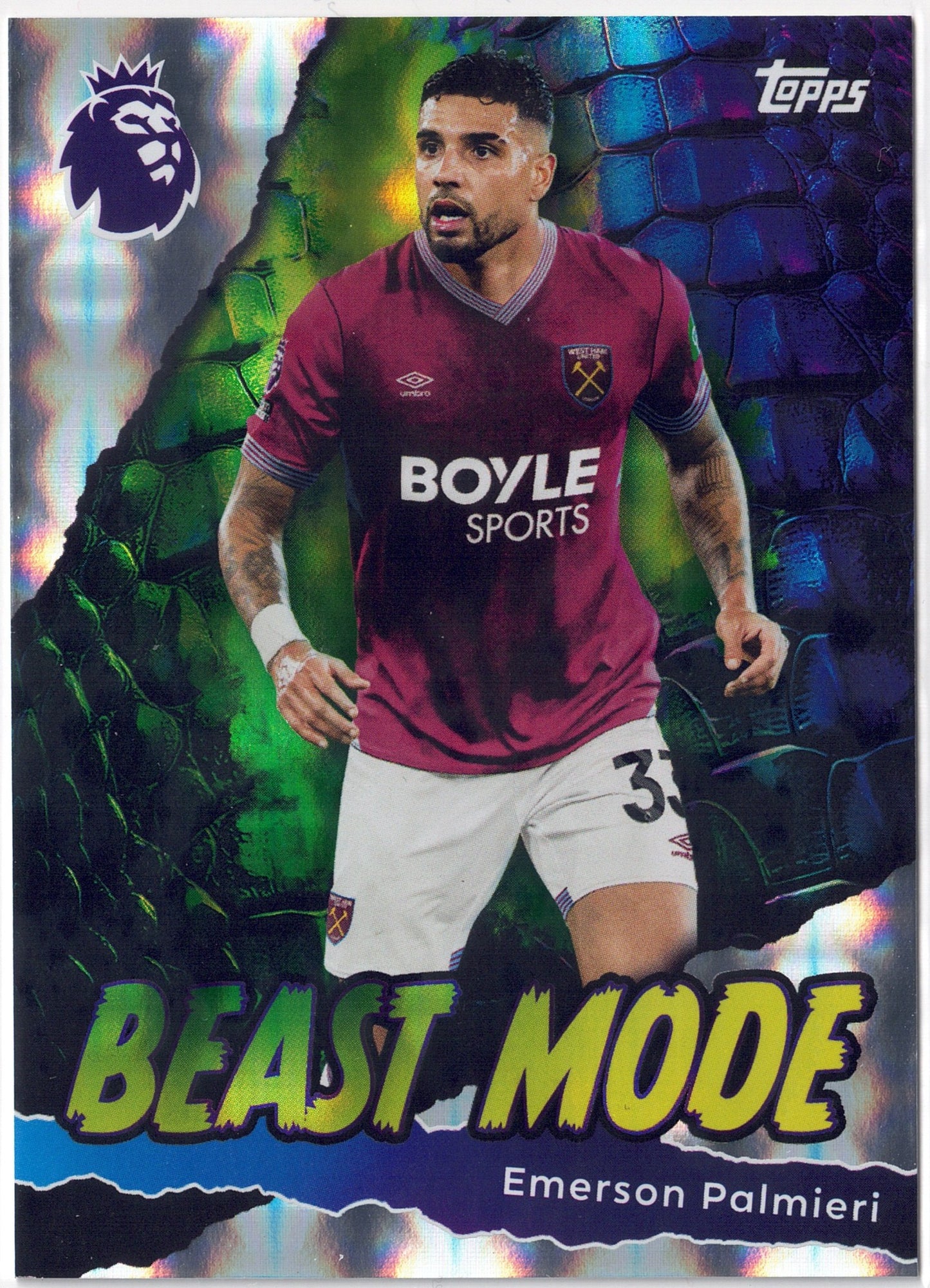 2025-26 Topps Premier League #437 Emerson Palmieri Beast Mode