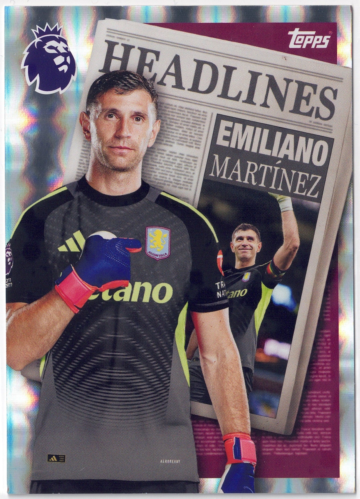 2025-26 Topps Premier League #442 Emiliano Martinez Headlines