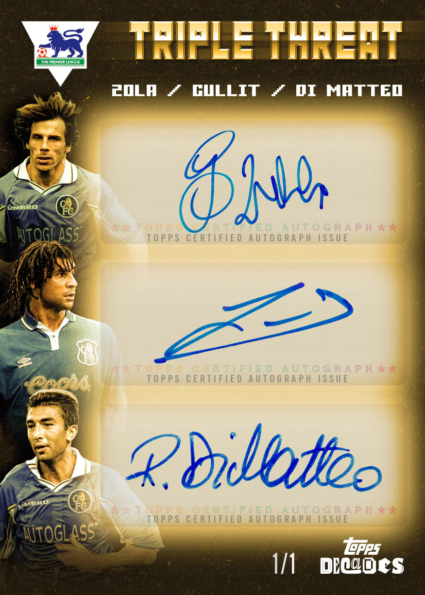 2025 Topps Decades PL - 90's Edition Zola Gullit Di Matteo auto