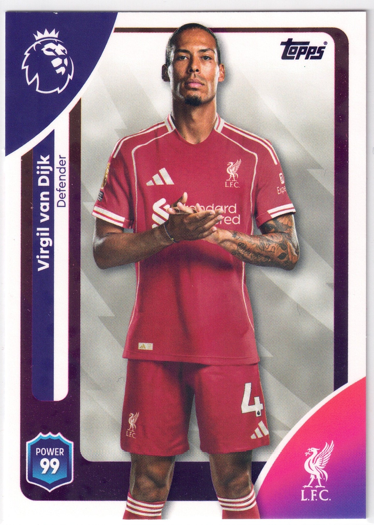 2025-26 Topps Premier League #165 Virgil van Dijk