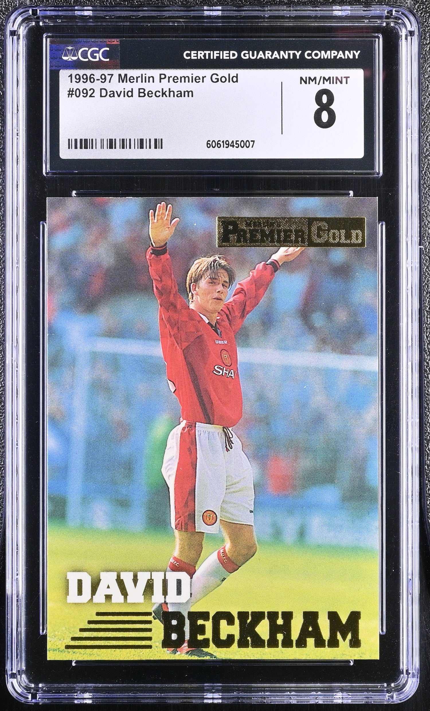 1996-97 Merlin Premier Gold #092 David Beckham RC_002