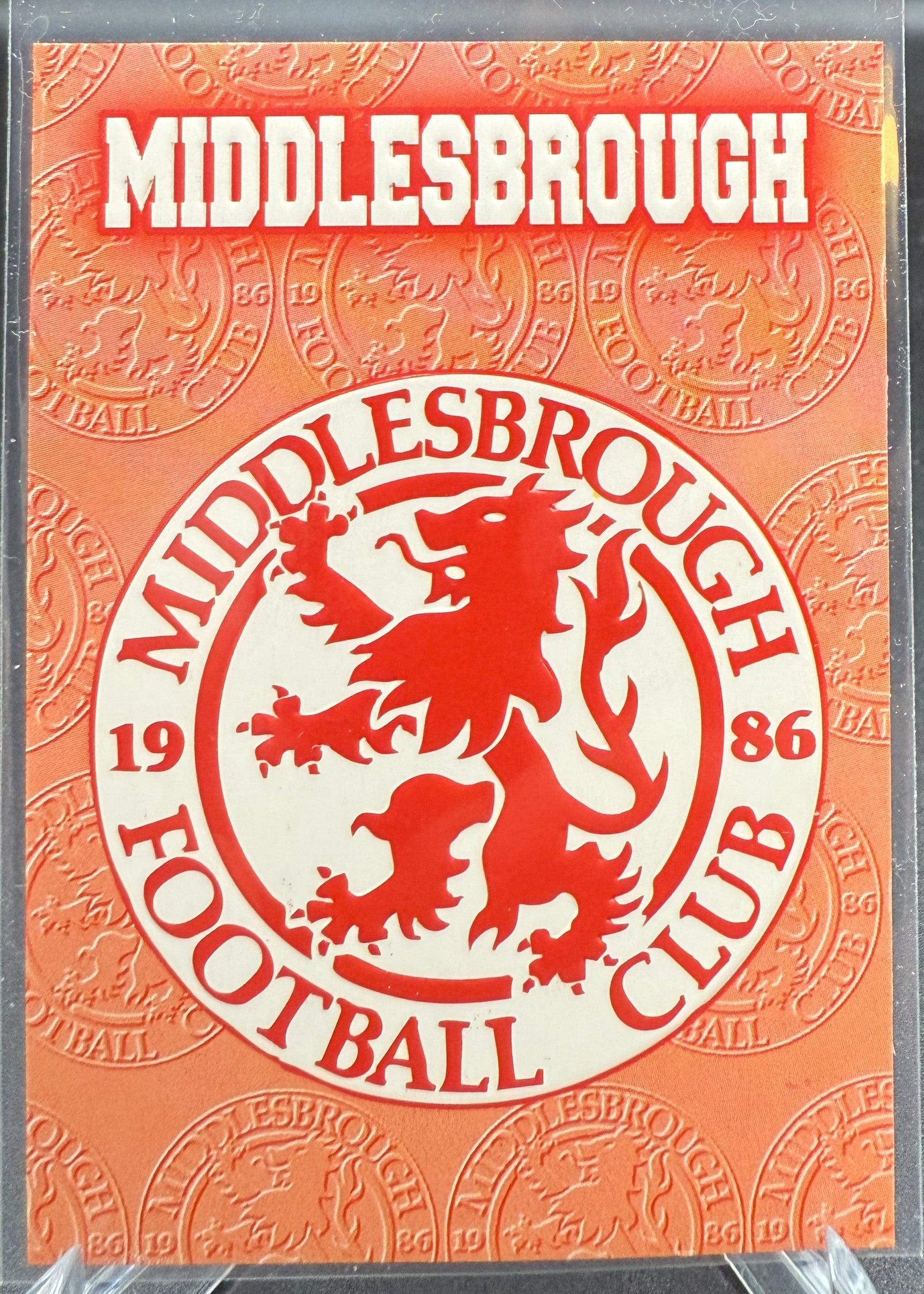 1996-97 Merlin Premier Gold Middlesbrough Logo #E12