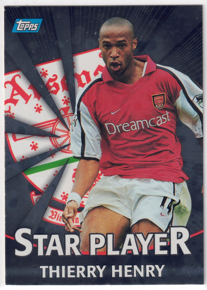 2000-01 Topps Premier Gold #T01 Thierry Henry Star Player Silver
