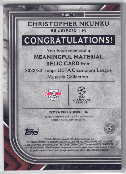 2022-23 Museum Collection Christopher Nkunku patch-back