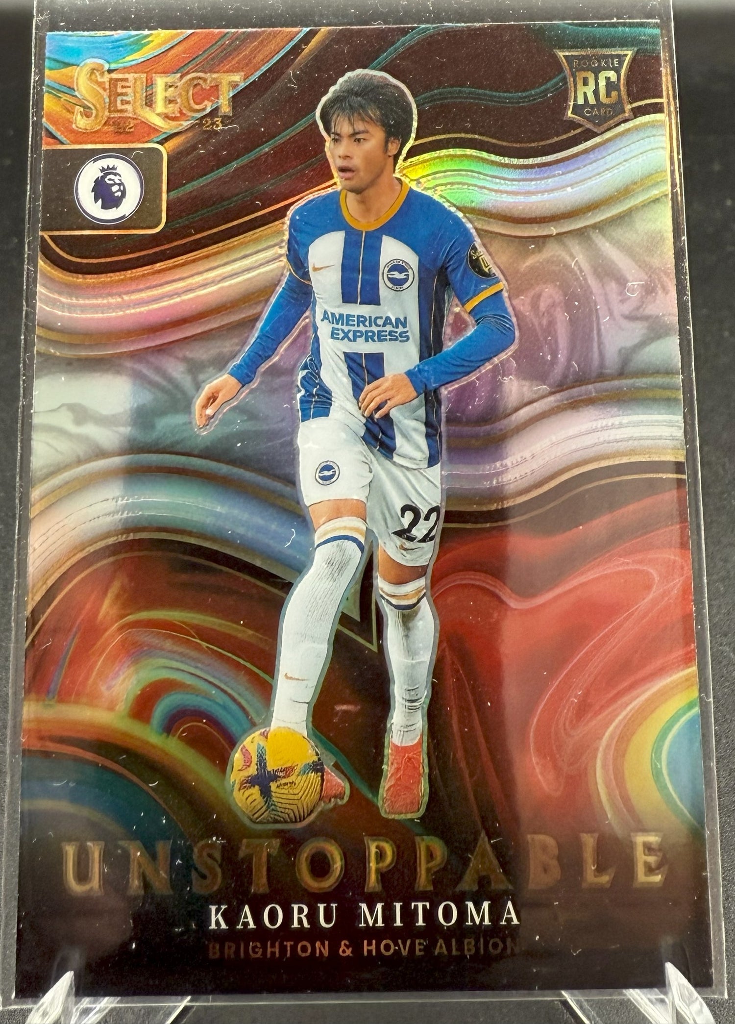 2022-23 Select Premier League Kaoru Mitoma RC Unstoppable #4