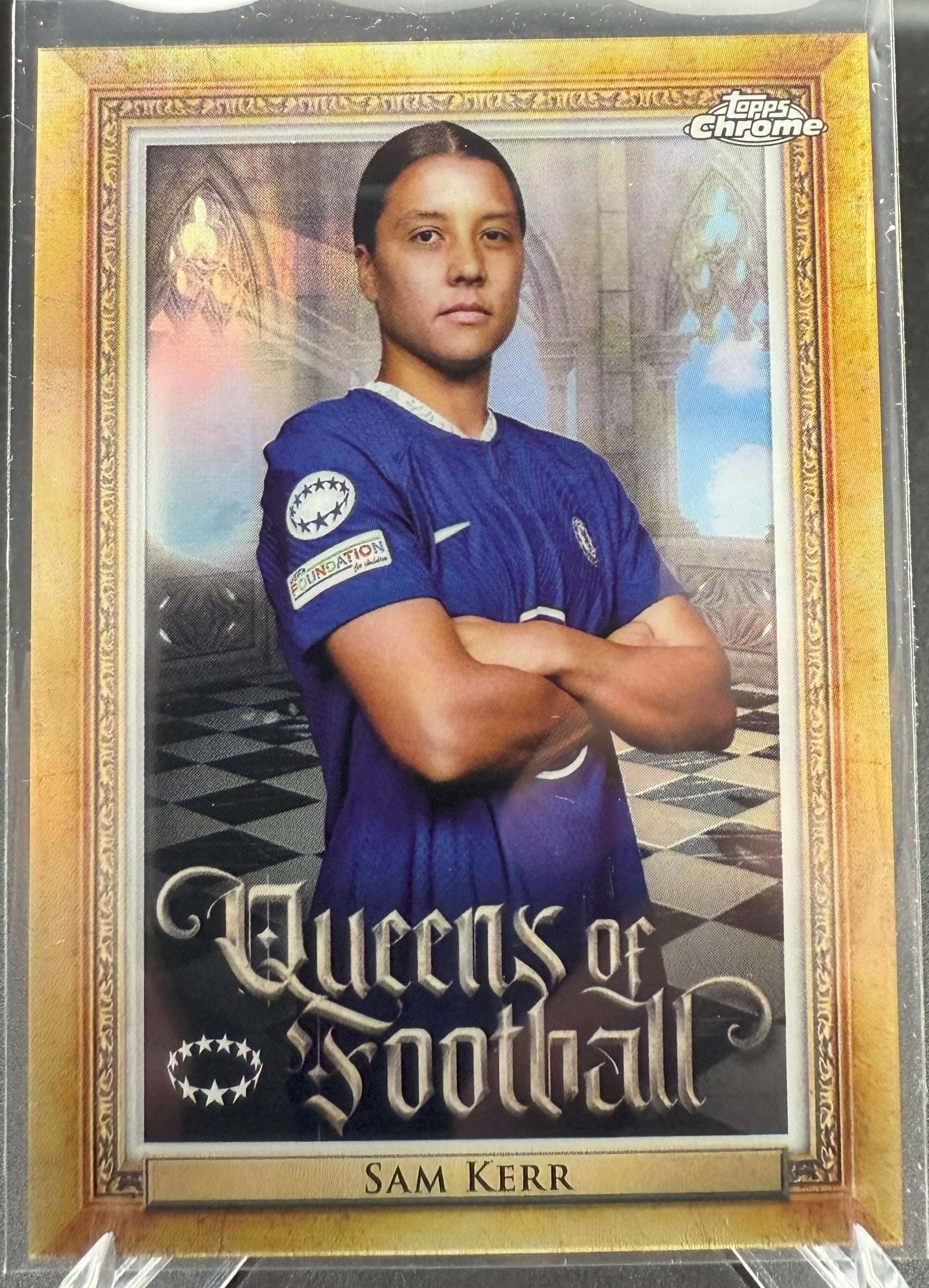 2022-23 Topps Chrome UWCL Sam Kerr Queens of Football #Q-20