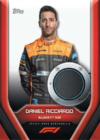 2022 Topps Formula 1 Daniel Ricciardo Relic