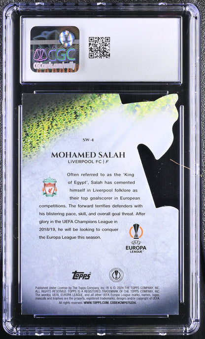 2023-24 Merlin UEFA Sword Cards #SW-04 Mohamed Salah-back