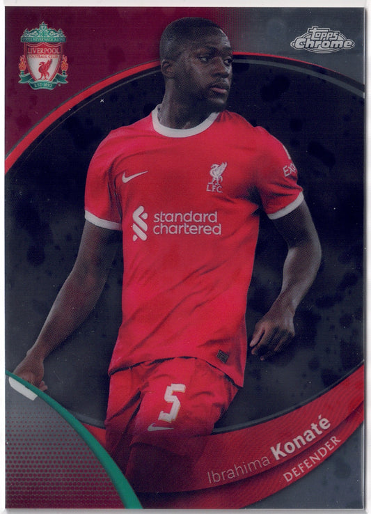 2023-24 Topps Chrome Liverpool FC #003 Ibrahima Konate
