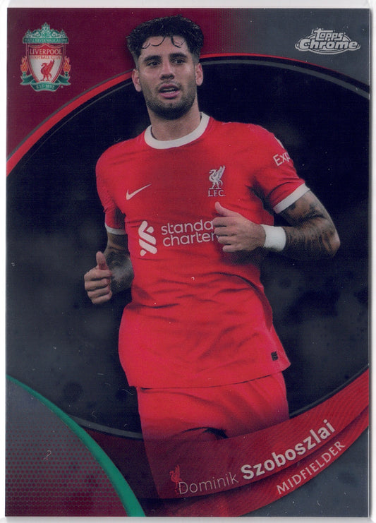 2023-24 Topps Chrome Liverpool FC #010 Dominik Szoboszlai