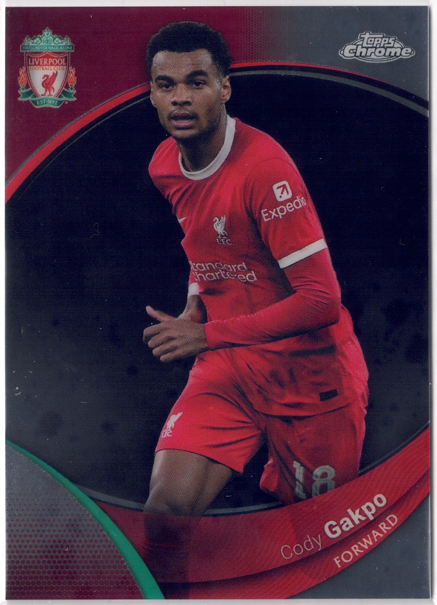 2023-24 Topps Chrome Liverpool FC #016 Cody Gakpo