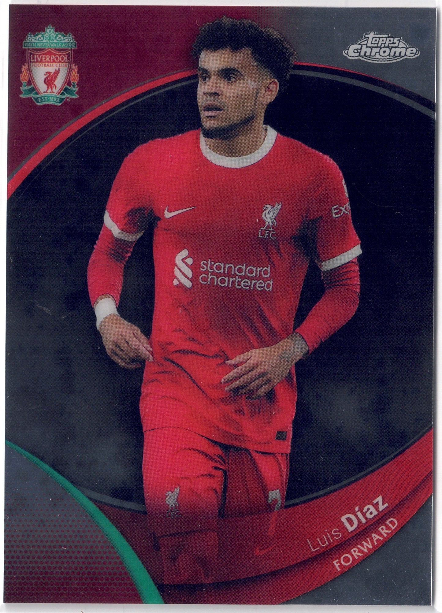 2023-24 Topps Chrome Liverpool FC #019 Luis Diaz