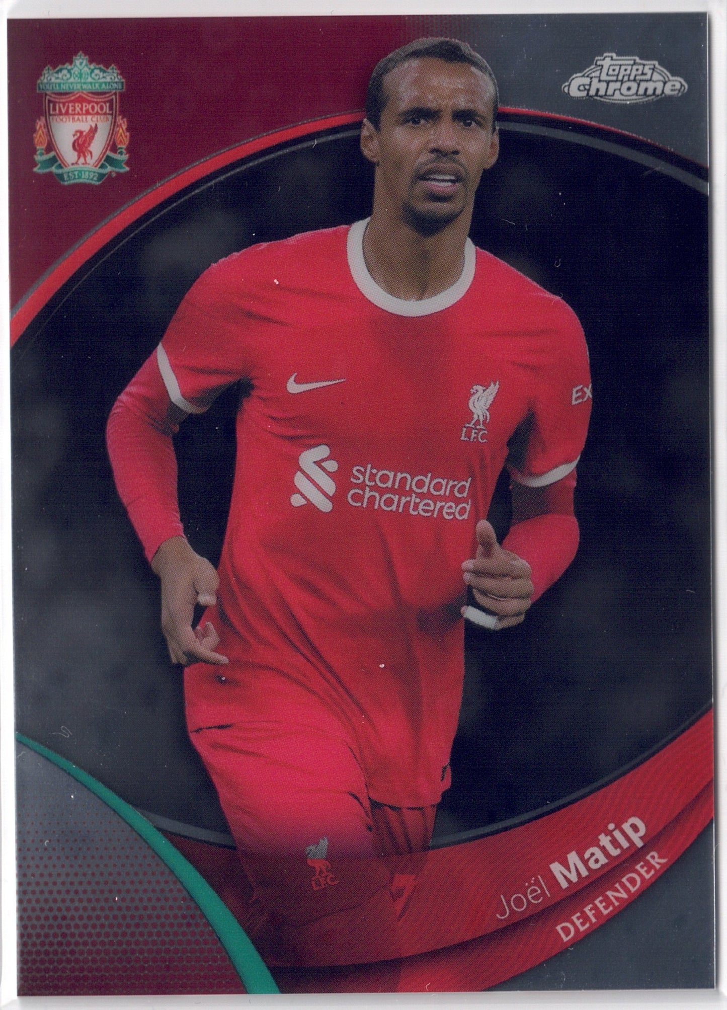 2023-24 Topps Chrome Liverpool FC #021 Joel Matip