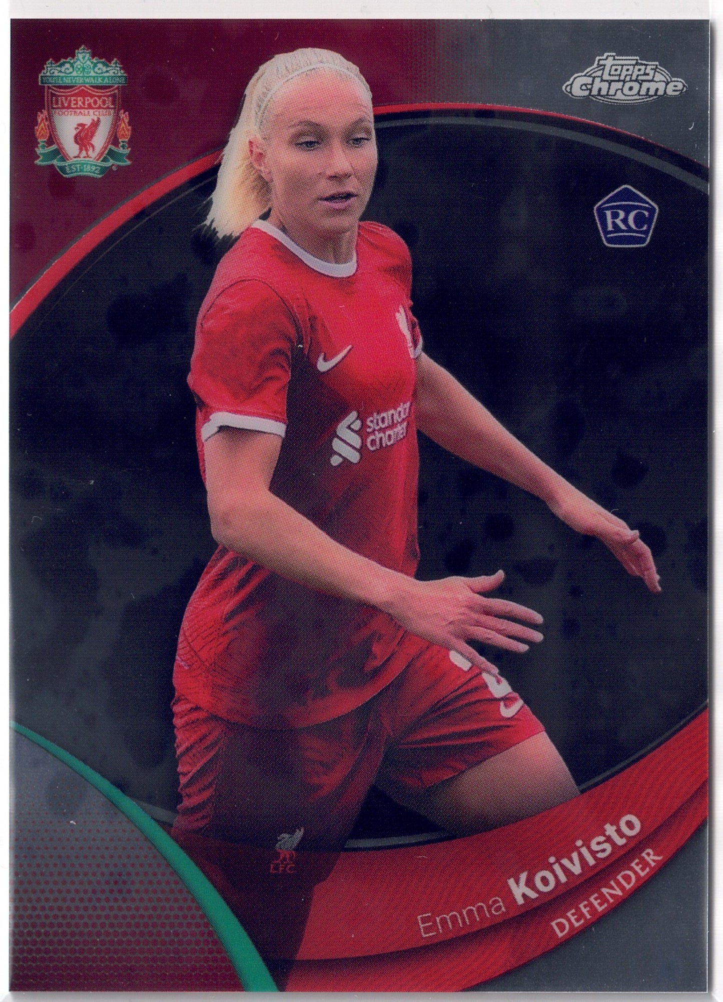 2023-24 Topps Chrome Liverpool FC #024 Emma Koivisto RC