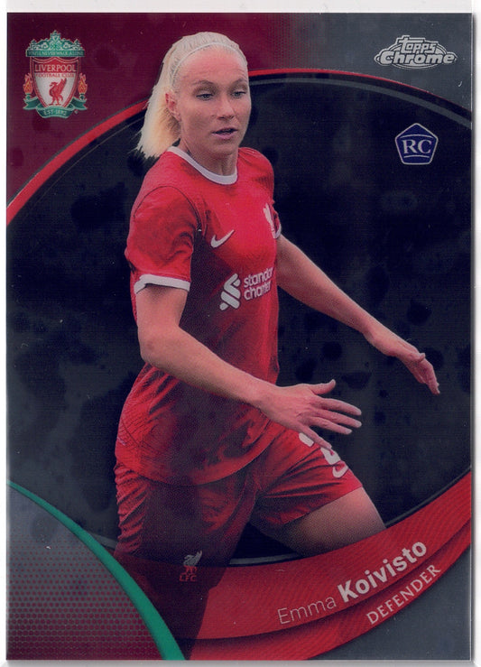 2023-24 Topps Chrome Liverpool FC #024 Emma Koivisto RC