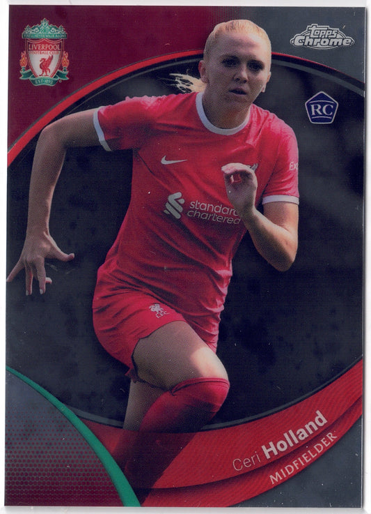 2023-24 Topps Chrome Liverpool FC #026 Ceri Holland RC