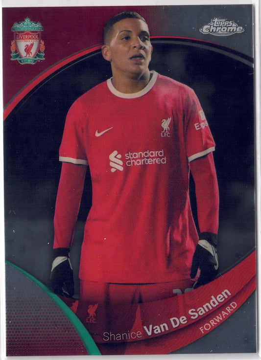 2023-24 Topps Chrome Liverpool FC #028 Shanice Van De Sanden