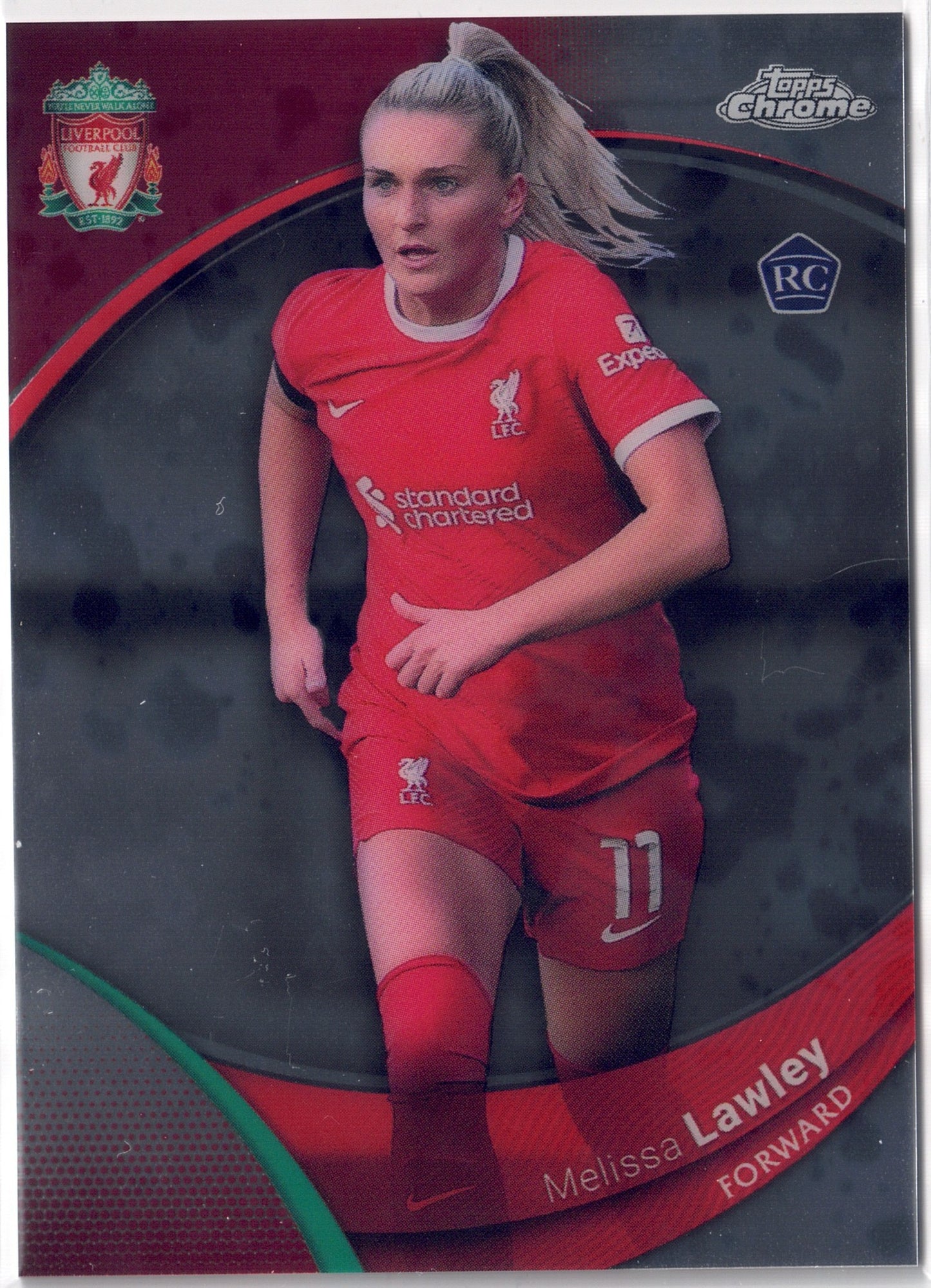 2023-24 Topps Chrome Liverpool FC #030 Melissa Lawley RC