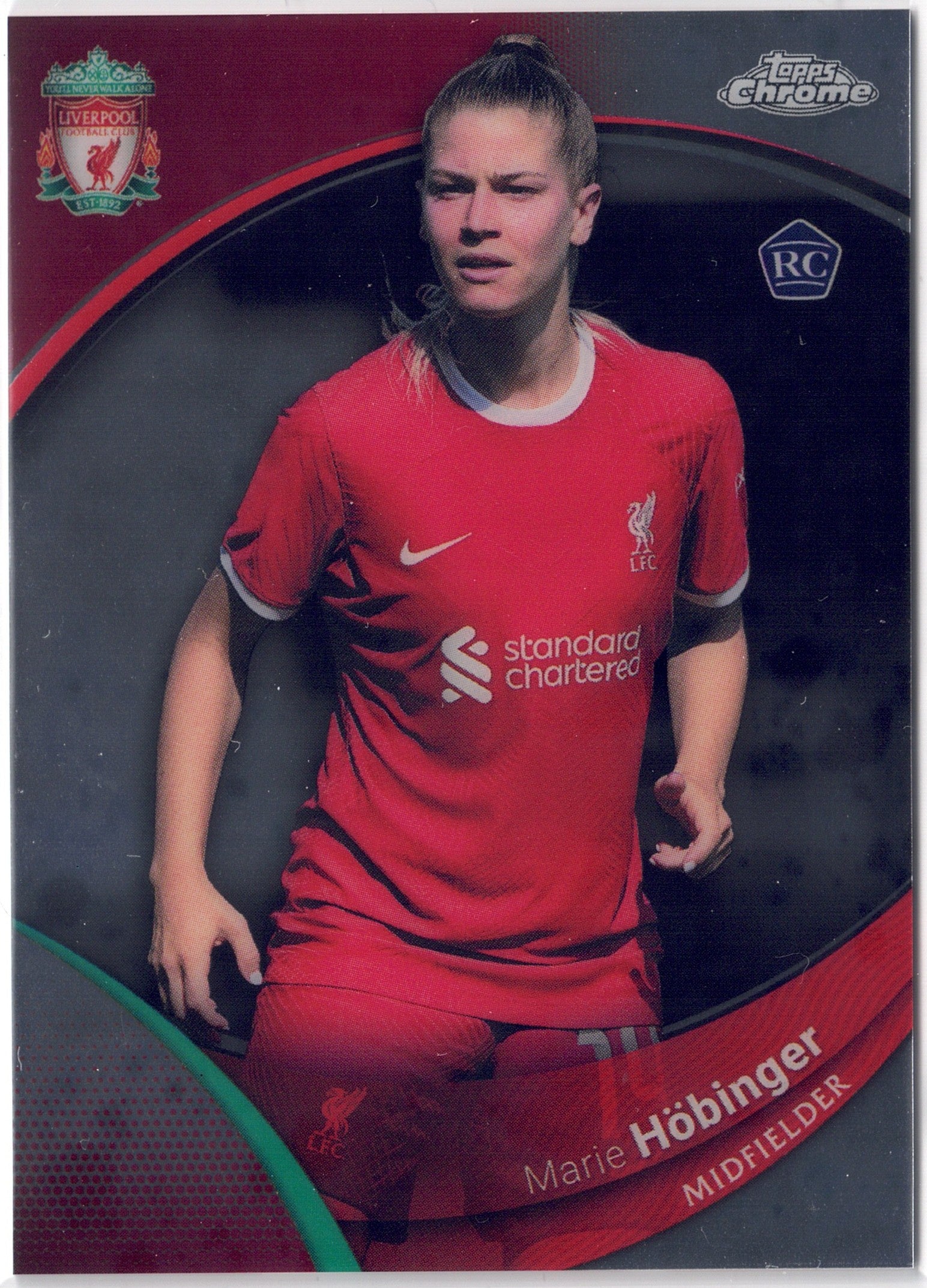 2023-24 Topps Chrome Liverpool FC #031 Marie Höbinger RC