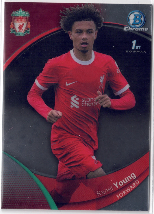 2023-24 Topps Chrome Liverpool FC #037 Ranel Young 1st Bowman