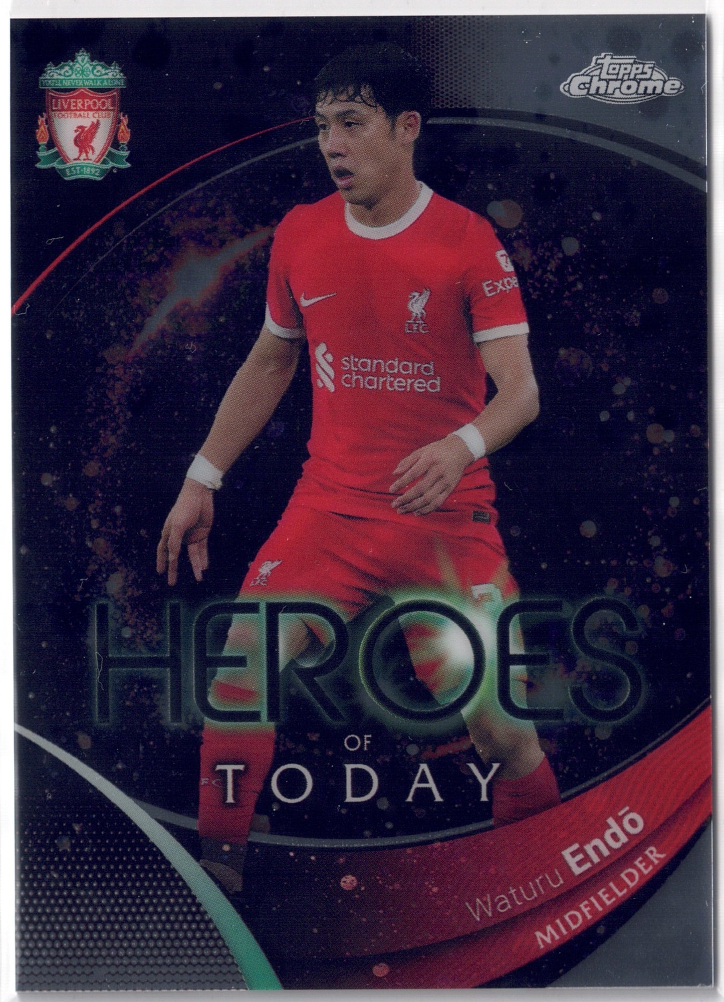 2023-24 Topps Chrome Liverpool FC #061 Waturu Endo