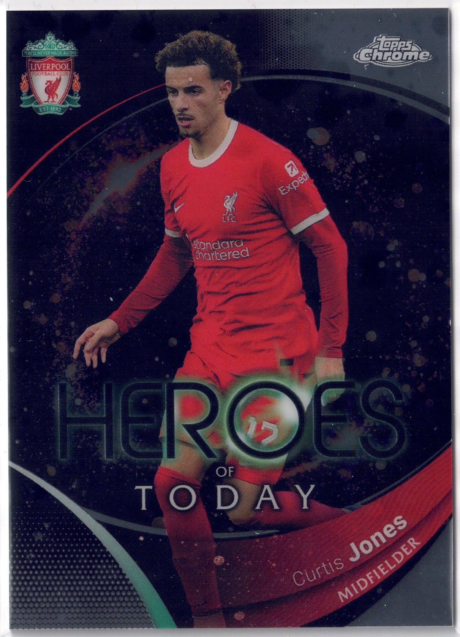2023-24 Topps Chrome Liverpool FC #068 Curtis Jones