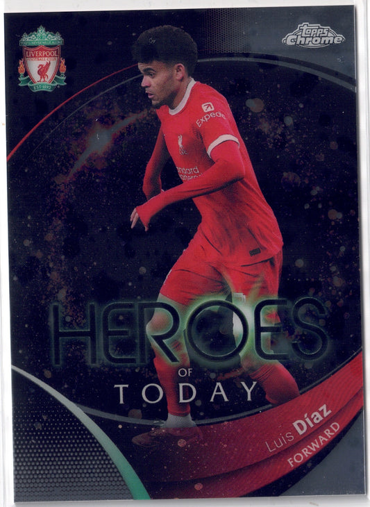 2023-24 Topps Chrome Liverpool FC #072 Luis Diaz