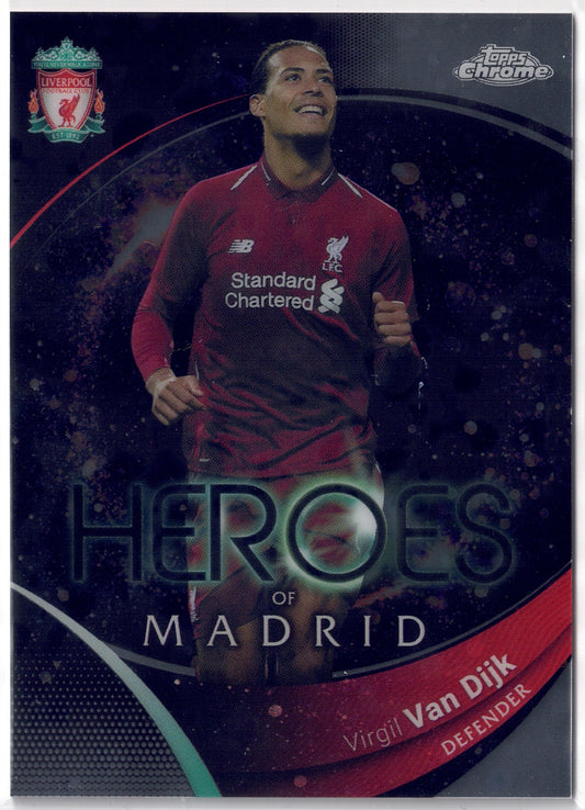 2023-24 Topps Chrome Liverpool FC #075 Virgil van Dijk