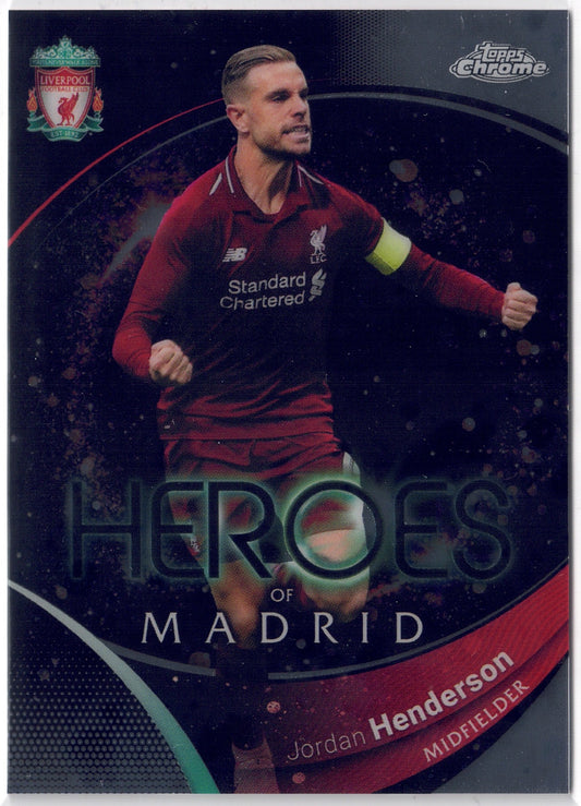 2023-24 Topps Chrome Liverpool FC #080 Jordan Henderson