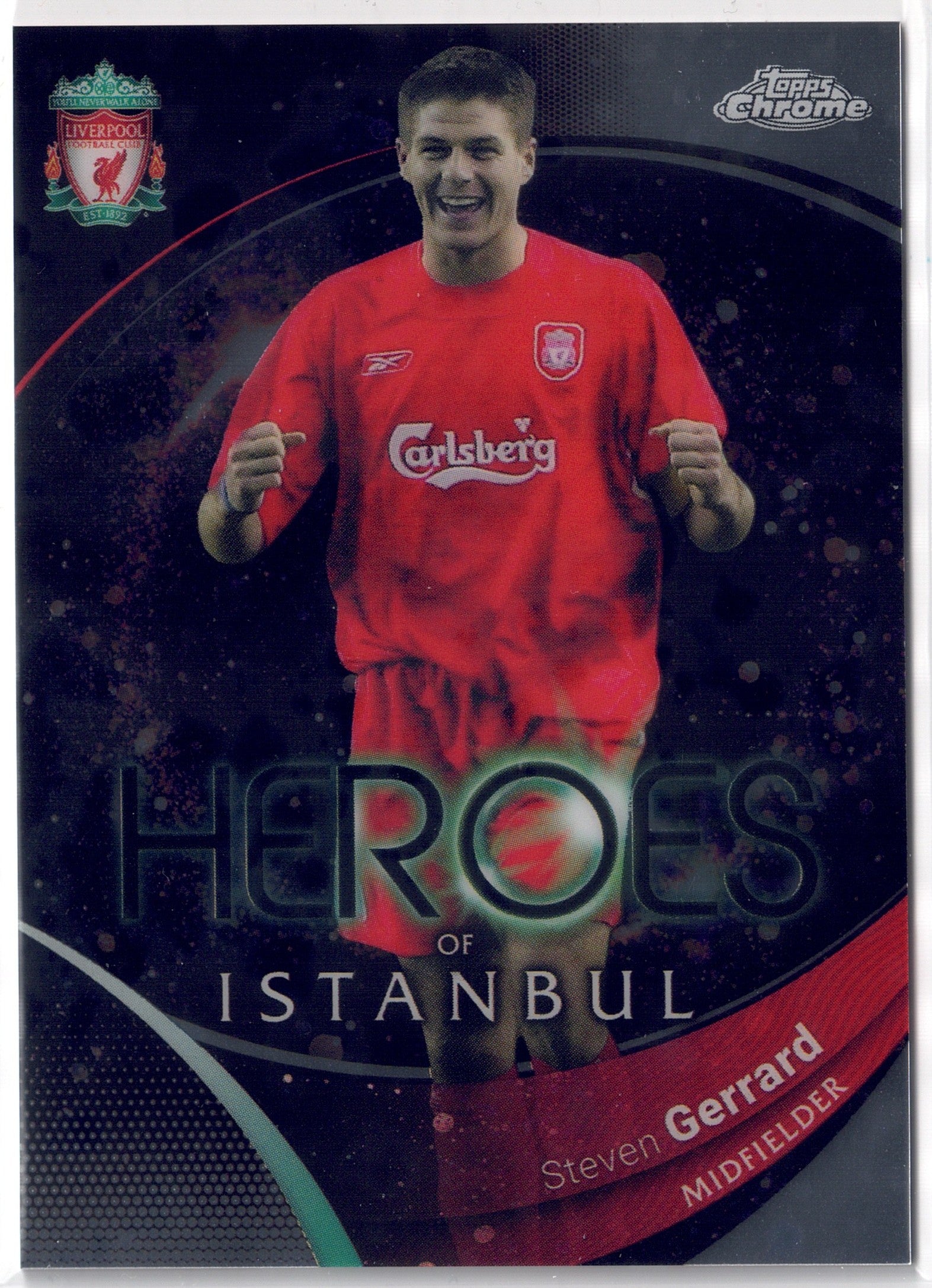 2023-24 Topps Chrome Liverpool FC #087 Steven Gerrard