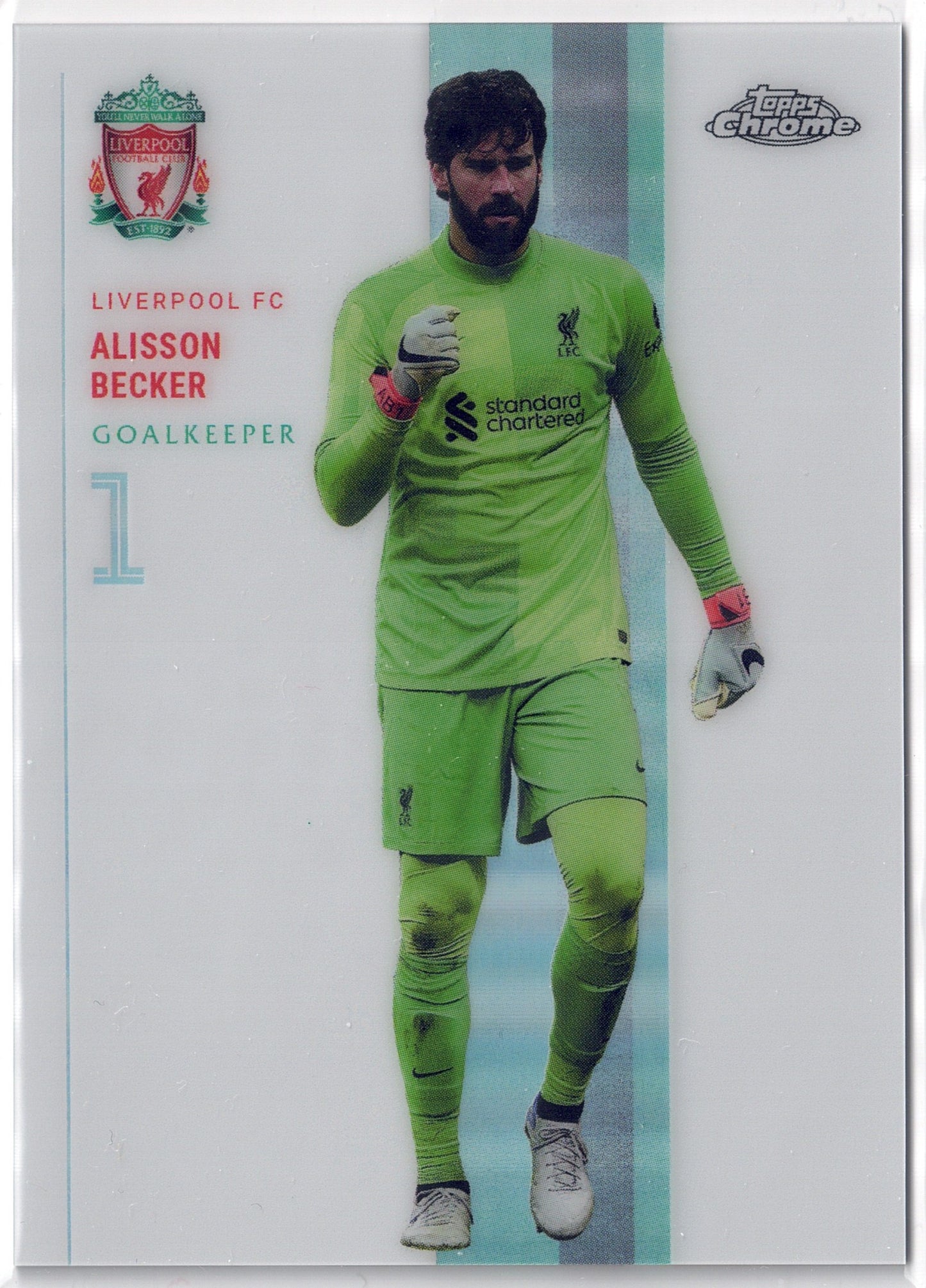 2023-24 Topps Chrome Liverpool FC #CL01 Alisson Becker Clinical