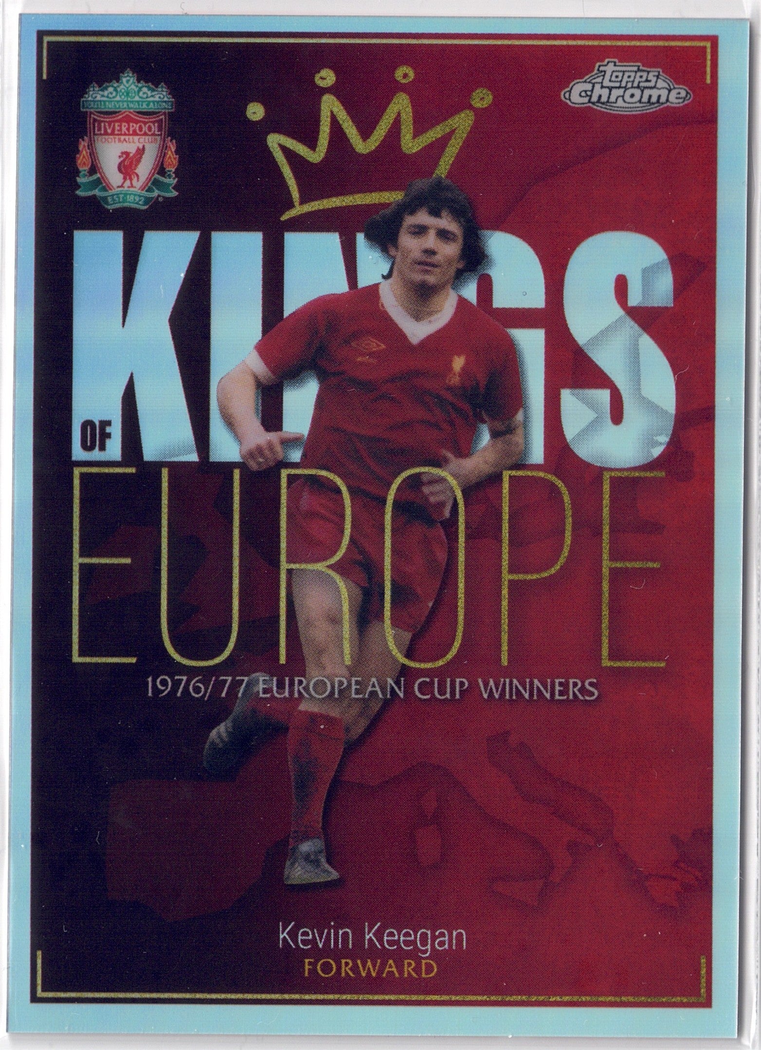 2023-24 Topps Chrome Liverpool FC #KE01 Kevin Keegan Kings of Europe